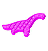 Stuff Certified® Pop It Dino - Fidget Anti Stress Speelgoed Bubble Toy Siliconen Roze