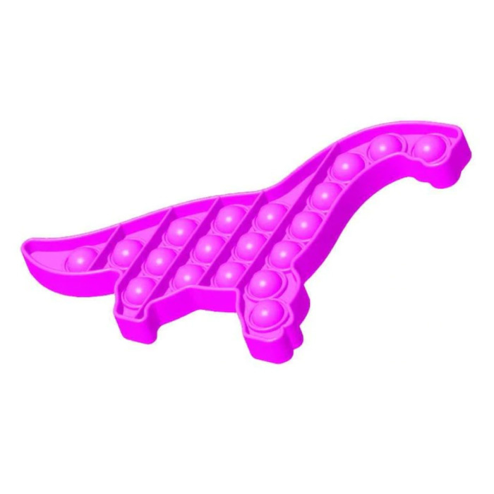 Pop It Dino - Fidget Anti Stress Toy Bubble Toy Silicone Pink