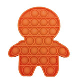 Stuff Certified® Pop It - Fidget Anti Stress Toy Bubble Toy Silicone Orange