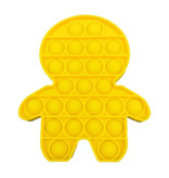 Stuff Certified® Pop It - Fidget Anti Stress Toy Bubble Toy in silicone giallo