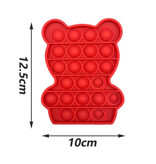 Stuff Certified® Pop It Beer - Fidget Anti Stress Toy Bubble Toy Silicone Red