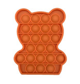 Stuff Certified® Pop It Beer - Fidget Anti Stress Speelgoed Bubble Toy Siliconen Oranje