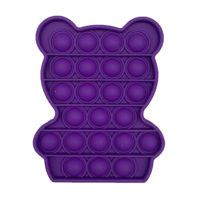 Pop It Beer - Fidget Anti Stress Toy Bubble Toy Silicone Purple