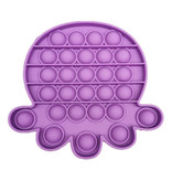 Stuff Certified® Pop It Octopus - Zappeln Anti Stress Spielzeug Bubble Toy Silikon Lila