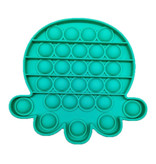Stuff Certified® Pop It Octopus - Fidget Anti Stress Speelgoed Bubble Toy Siliconen Blauw