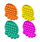 Stuff Certified® Pop It Octopus - Fidget Anti Stress Toy Bubble Toy Silicona Naranja