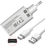 Xiaomi Ładowarka z wtyczką szybkiego ładowania + kabel do ładowania Micro-USB - adapter do ładowarki 3A Quick Charge 3.0 i kabel do transmisji danych Biały