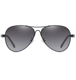 Barcur Lustrzane okulary przeciwsłoneczne - Okulary pilotażowe ze stopu tytanu z UV400 i filtrem polaryzacyjnym dla mężczyzn i kobiet - czarne