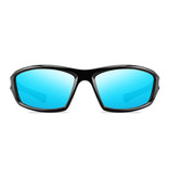 ZXWLYXGX Gafas de sol deportivas - UV400 y filtro polarizado para hombres y mujeres - Azul