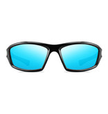 ZXWLYXGX Sport Zonnebril - UV400 en Gepolariseerde Filter voor Mannen en Vrouwen - Blauw