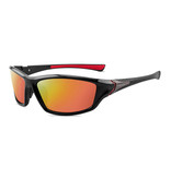 ZXWLYXGX Gafas de sol deportivas - UV400 y filtro polarizado para hombre y mujer - Naranja