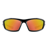 ZXWLYXGX Gafas de sol deportivas - UV400 y filtro polarizado para hombre y mujer - Naranja