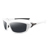 ZXWLYXGX Gafas de sol deportivas - UV400 y filtro polarizado para hombres y mujeres - Blanco