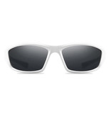 ZXWLYXGX Lunettes de soleil sport - UV400 et filtre polarisé pour homme et femme - Blanc