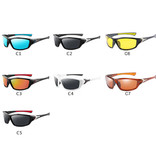 ZXWLYXGX Sportowe okulary przeciwsłoneczne - UV400 i filtr polaryzacyjny dla mężczyzn i kobiet - żółte