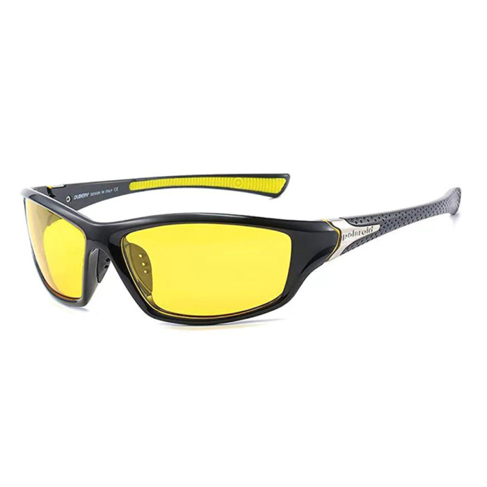 Occhiali da sole sportivi - UV400 e filtro polarizzato per uomo e donna - giallo