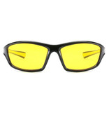 ZXWLYXGX Lunettes de soleil sport - UV400 et filtre polarisé pour homme et femme - Jaune