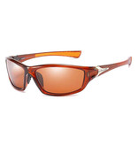 ZXWLYXGX Lunettes de soleil sport - UV400 et filtre polarisé pour homme et femme - Rouge