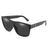 RUISIMO Vintage Okulary przeciwsłoneczne - UV400 i filtr polaryzacyjny dla mężczyzn i kobiet - czarne
