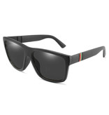 RUISIMO Vintage Sunglasses - UV400 and Polarized Filter for Men and Women - Black