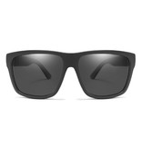 RUISIMO Vintage Okulary przeciwsłoneczne - UV400 i filtr polaryzacyjny dla mężczyzn i kobiet - czarne