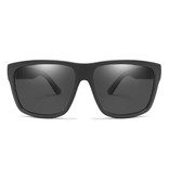 RUISIMO Vintage Sunglasses - UV400 and Polarized Filter for Men and Women - Black