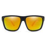 RUISIMO Gafas de sol vintage - UV400 y filtro polarizado para hombres y mujeres - Rojo