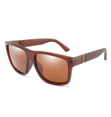 RUISIMO Gafas de sol vintage - UV400 y filtro polarizado para hombre y mujer - Marrón