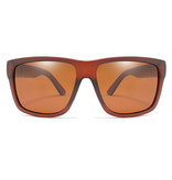 RUISIMO Vintage Sonnenbrille - UV400 und Polarisationsfilter für Männer und Frauen - Braun