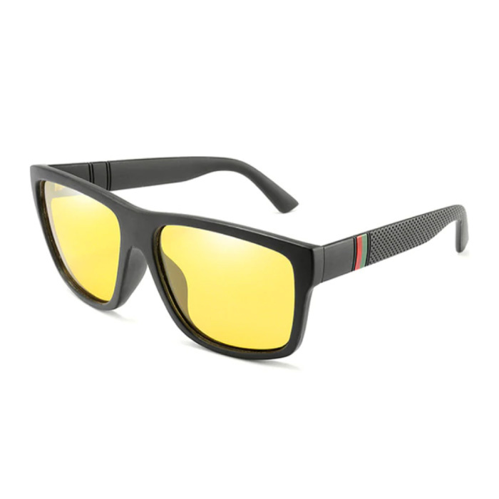 Vintage Okulary przeciwsłoneczne - UV400 i filtr polaryzacyjny dla mężczyzn i kobiet - żółte
