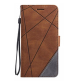 Stuff Certified® Xiaomi Redmi 8 Flip Case - Leather Wallet PU Leather Wallet Cover Cas Case Brown