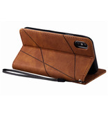 Stuff Certified® Xiaomi Redmi 7A Flip Case - Leather Wallet PU Leather Wallet Cover Cas Case Brown