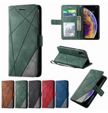 Stuff Certified® Etui z klapką Xiaomi Redmi 9A - Portfel skórzany Portfel ze skóry PU Pokrowiec Cas w kolorze czerwonym