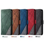Stuff Certified® Xiaomi Mi CC9 Pro Flip Case - Leather Wallet PU Leather Wallet Cover Cas Case Red