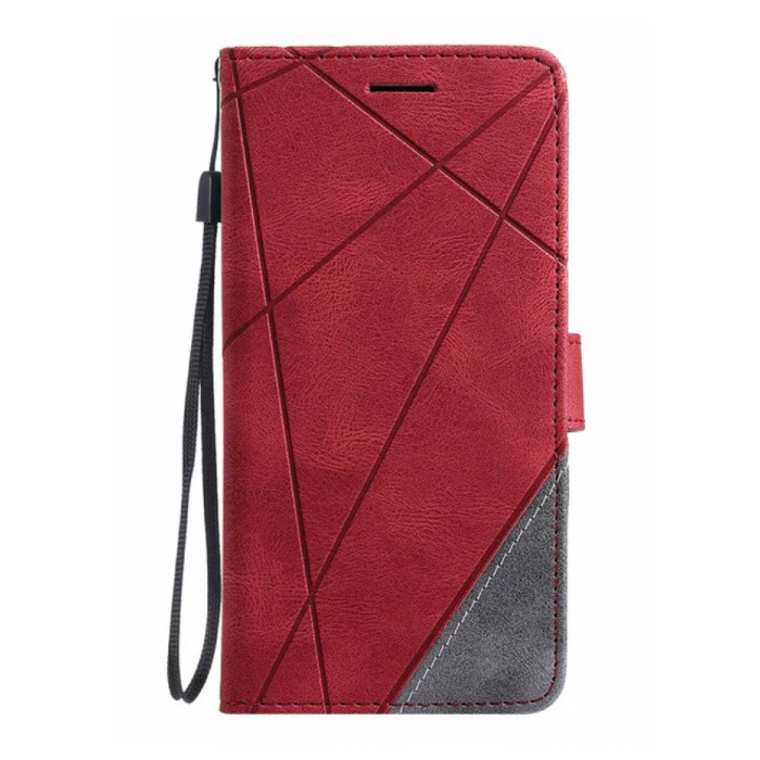 Stuff Certified® Xiaomi Mi A3 Lite Flip Case - Leren Portefeuille PU Leer Wallet Cover Cas Hoesje Rood