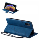 Stuff Certified® Xiaomi Redmi K30 Pro Flip Case - Leather Wallet PU Leather Wallet Cover Cas Case Blue