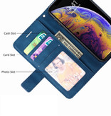 Stuff Certified® Xiaomi Mi 11 Flip Case - Leather Wallet PU Leather Wallet Cover Cas Case Blue