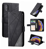 Stuff Certified® Xiaomi Redmi 6A Flip Case - Leren Portefeuille PU Leer Wallet Cover Cas Hoesje Zwart