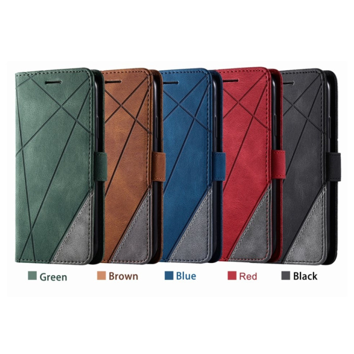 Stuff Certified® Funda con tapa para Xiaomi Mi 11 - Cartera de cuero Funda de cartera de cuero PU Funda Cas Negro