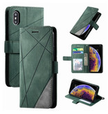 Stuff Certified® Etui z klapką Xiaomi Redmi Note 5 Pro - Portfel skórzany Portfel ze skóry PU Pokrowiec Cas Case Green