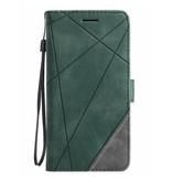 Stuff Certified® Étui à rabat Xiaomi Redmi Note 5 Pro - Portefeuille en cuir Étui portefeuille en cuir PU Étui vert