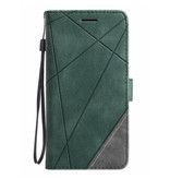 Stuff Certified® Xiaomi Redmi 8A Flip Case - Leather Wallet PU Leather Wallet Cover Cas Case Green