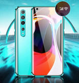 Stuff Certified® Xiaomi Redmi 9 Magnet 360 ° Gehäuse mit gehärtetem Glas - Ganzkörperabdeckung Gehäuse + Displayschutz Silber