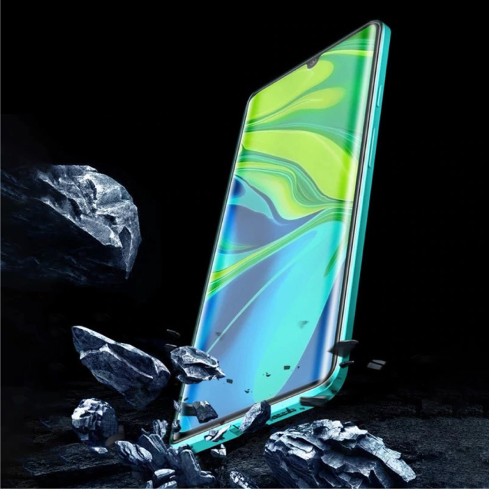 Stuff Certified® Custodia magnetica a 360 ° per Xiaomi Redmi Note 8 con vetro temperato - Custodia per tutto il corpo + protezione per schermo verde