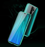 Stuff Certified® Xiaomi Redmi Note 7 Magnetyczne etui 360 ° ze szkłem hartowanym - pokrowiec na całą obudowę + osłona ekranu w kolorze czarnym