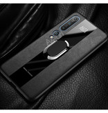 Aveuri Skórzany pokrowiec Xiaomi Mi A2 Lite - Magnetyczny pokrowiec Cas TPU Blue + podpórka