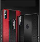 Aveuri Xiaomi Redmi Note 9 Leren Hoesje  - Magnetische Case Cover Cas TPU Groen + Kickstand