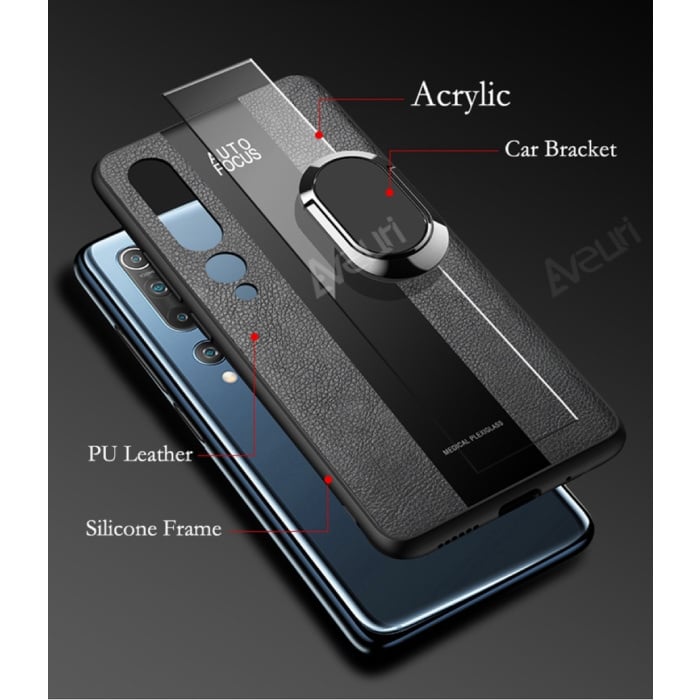 Funda Xiaomi Mi 10 Lite con Protector de Marco - Funda Silicona TPU  Antigolpes Verde Oscuro