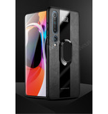 Aveuri Xiaomi Mi 9T Pro Leather Case - Magnetic Case Cover Cas TPU Black + Kickstand