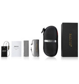 Barcur Gafas de sol Madera de nogal - UV400 y filtro Polaroid para hombres y mujeres - Naranja